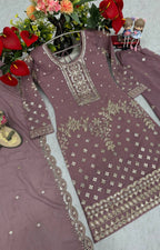 Designer Party Wear Top Plazzo & Dupatta Set👗*