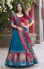 Royal Silk Lehenga w/ Designer Dupatta 💎