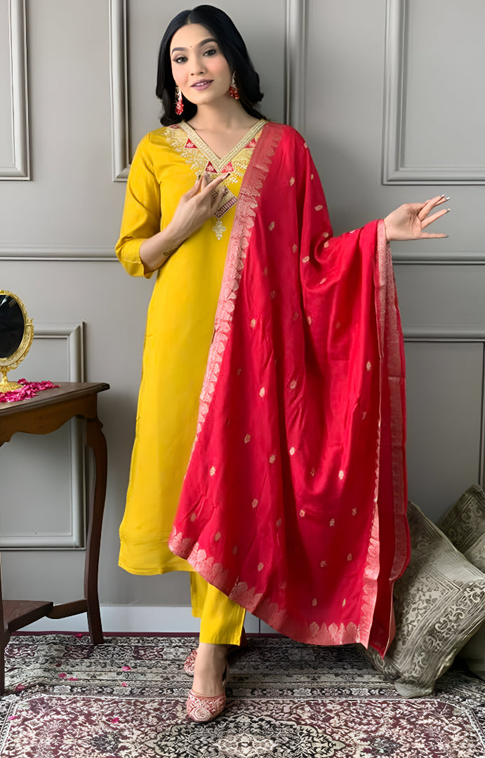 Mustard Glow Kurta Set 🌼