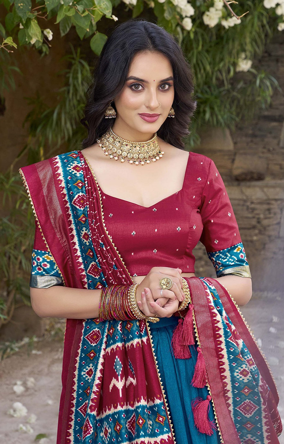 Royal Silk Lehenga w/ Designer Dupatta 💎