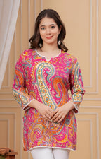 Pink Keri Short Kurta