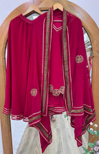 Heavy Faux Georgette Flair Palazzo & Dupatta Set 💖✨