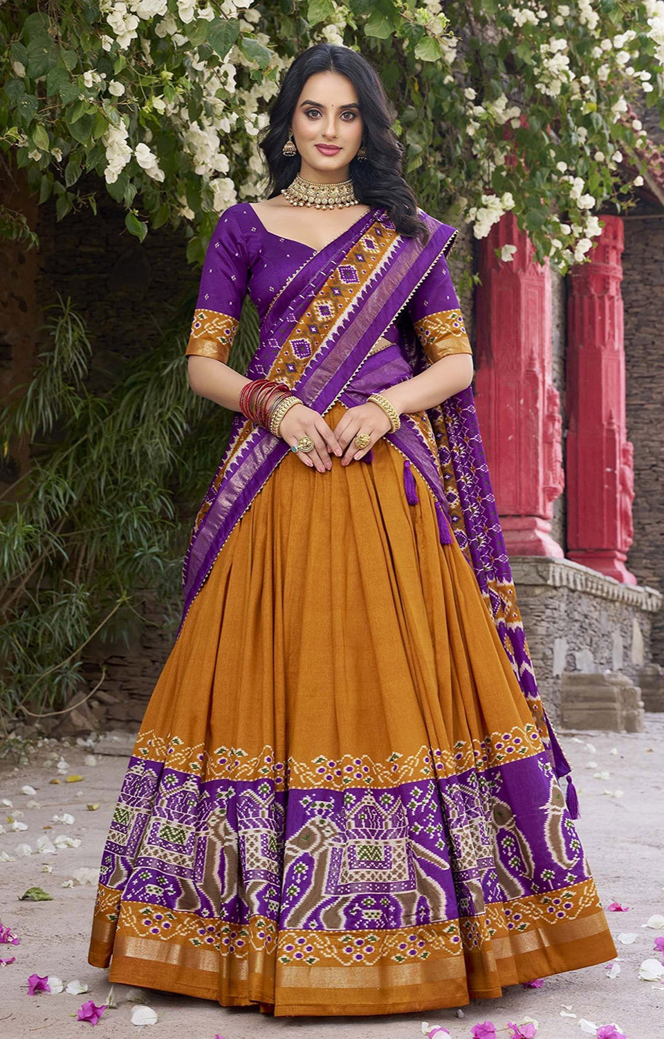 Royal Silk Lehenga w/ Designer Dupatta 💎