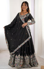 Sequin Glow Chinnon Lehenga 👗