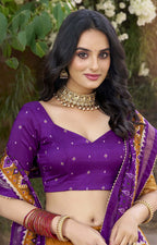 Royal Silk Lehenga w/ Designer Dupatta 💎