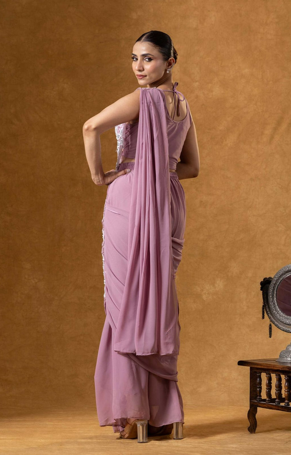 Superhit Ready-to-Wear Embroidered Saree