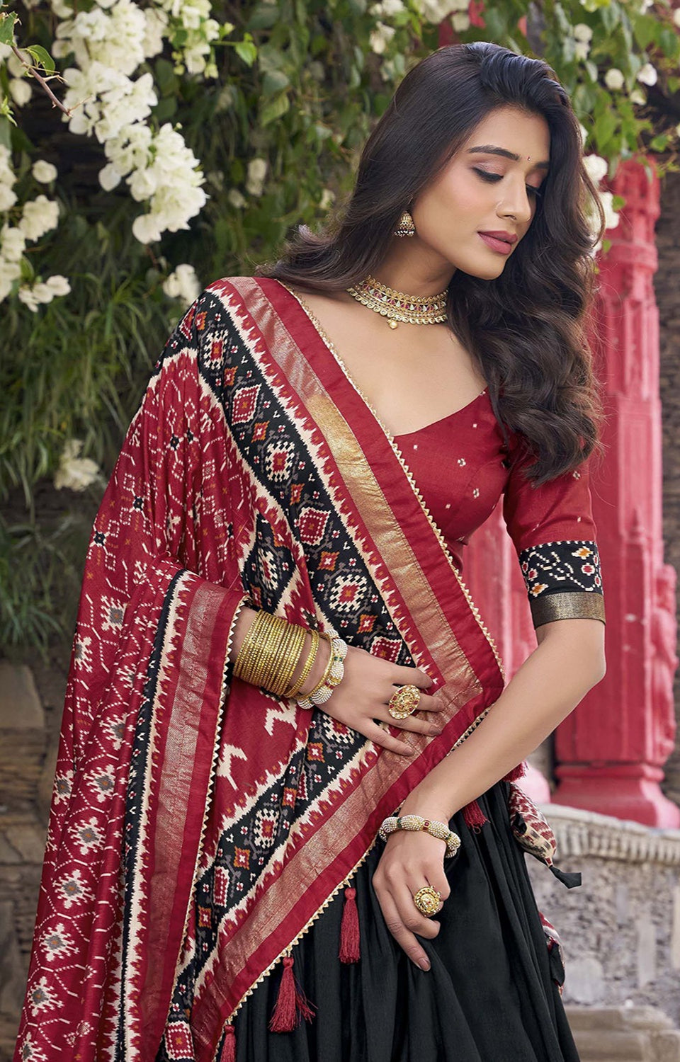 Royal Silk Lehenga w/ Designer Dupatta 💎