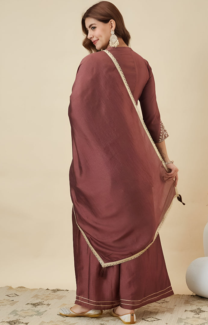 Ethnic Flair Palazzo Ensemble 🌸