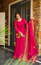 Heavy Faux Georgette Flair Palazzo & Dupatta Set 💖✨