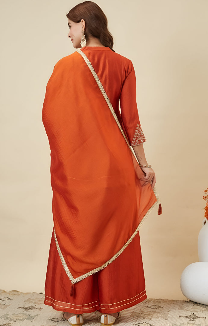 Ethnic Flair Palazzo Ensemble 🌸