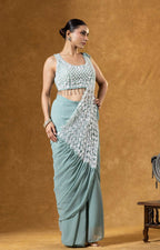 Superhit Ready-to-Wear Embroidered Saree