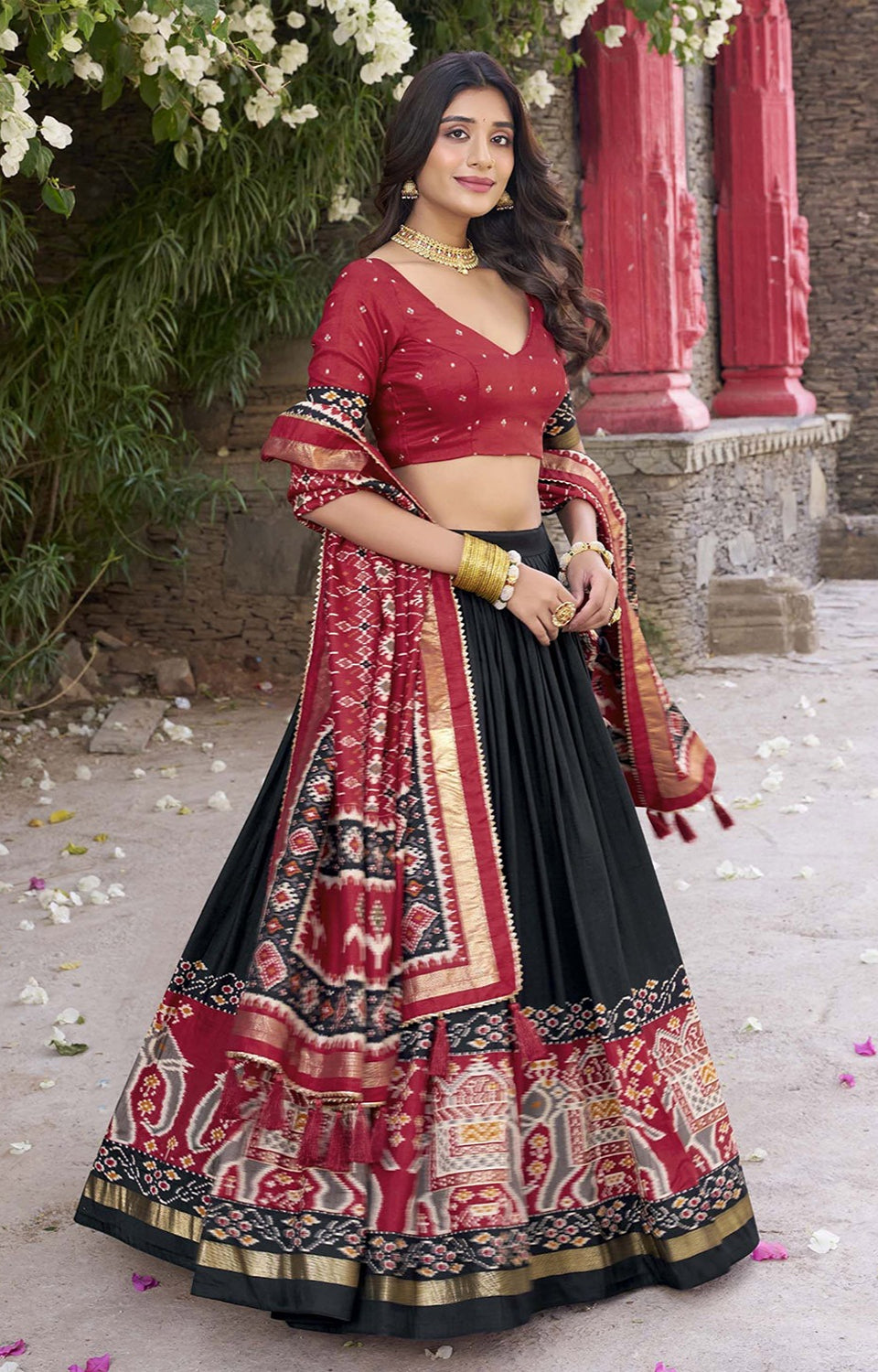 Royal Silk Lehenga w/ Designer Dupatta 💎