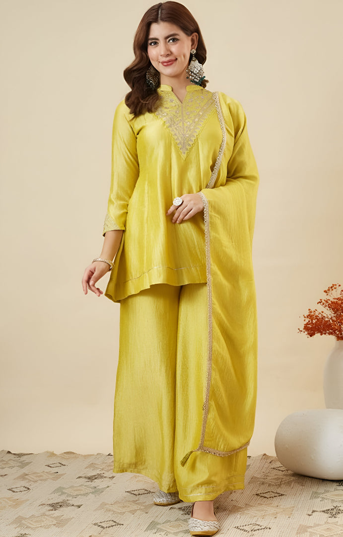 Ethnic Flair Palazzo Ensemble 🌸