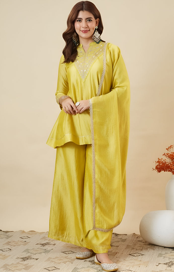 Ethnic Flair Palazzo Ensemble 🌸