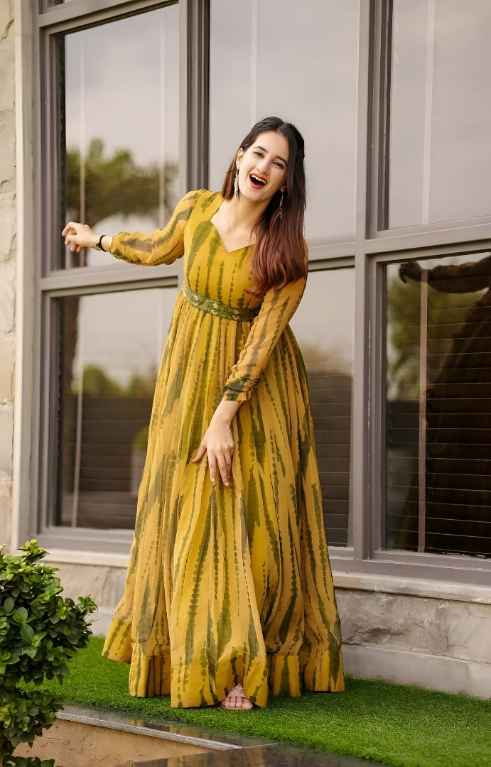 Knot Designer Party Wear Maxi Dress