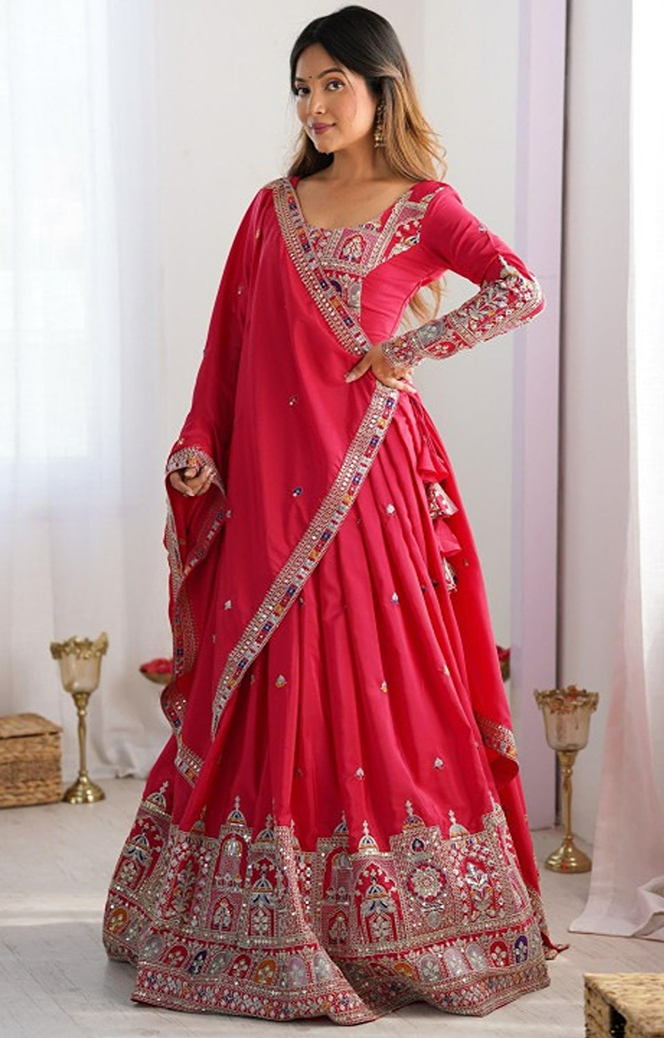 Sequin Glow Chinnon Lehenga 👗