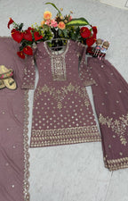 Designer Party Wear Top Plazzo & Dupatta Set👗*