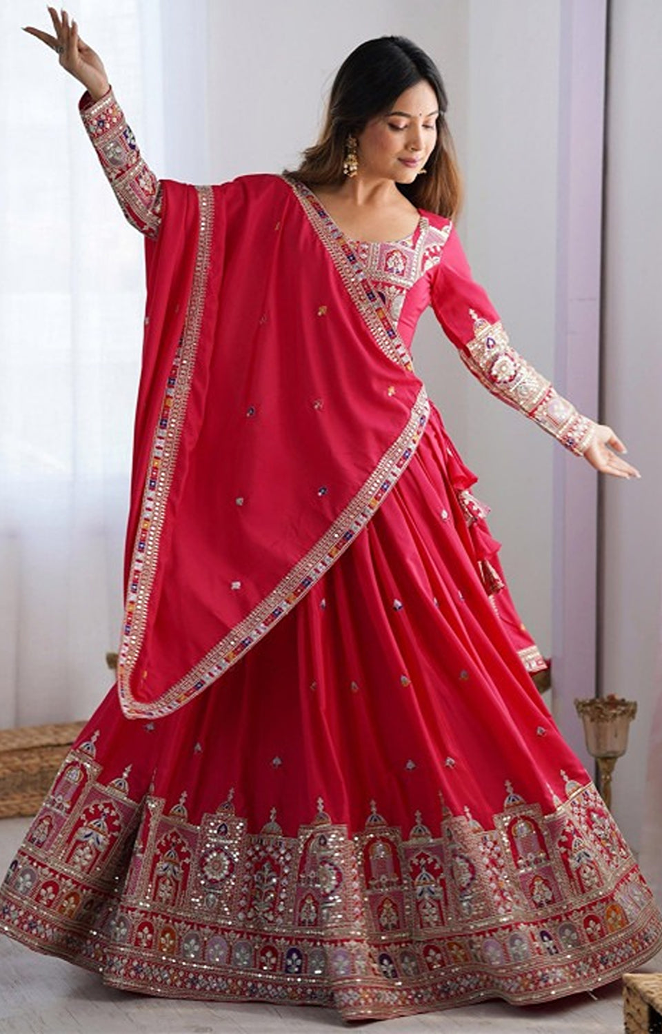 Sequin Glow Chinnon Lehenga 👗