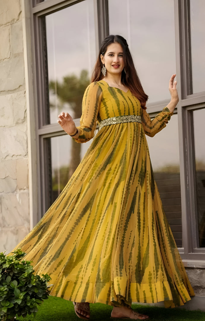 Knot Designer Party Wear Maxi Dress