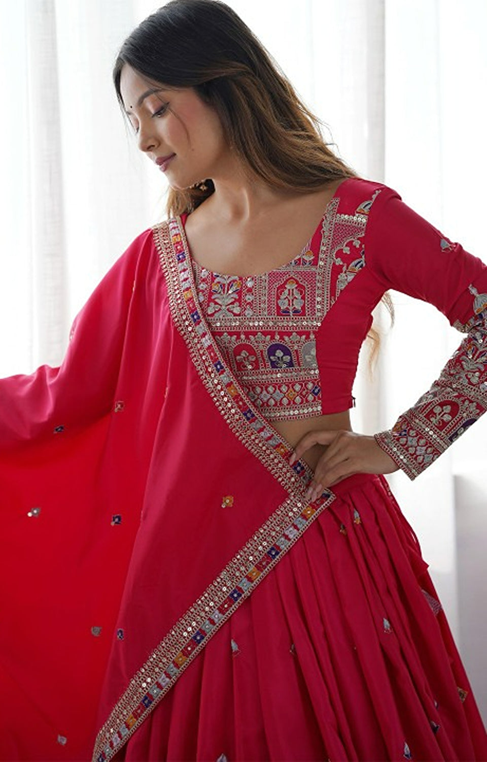 Sequin Glow Chinnon Lehenga 👗