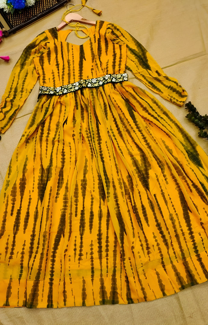 Knot Designer Party Wear Maxi Dress