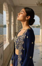 Newly Launched Premium INDOWESTERN PLAZO CHOLI SET