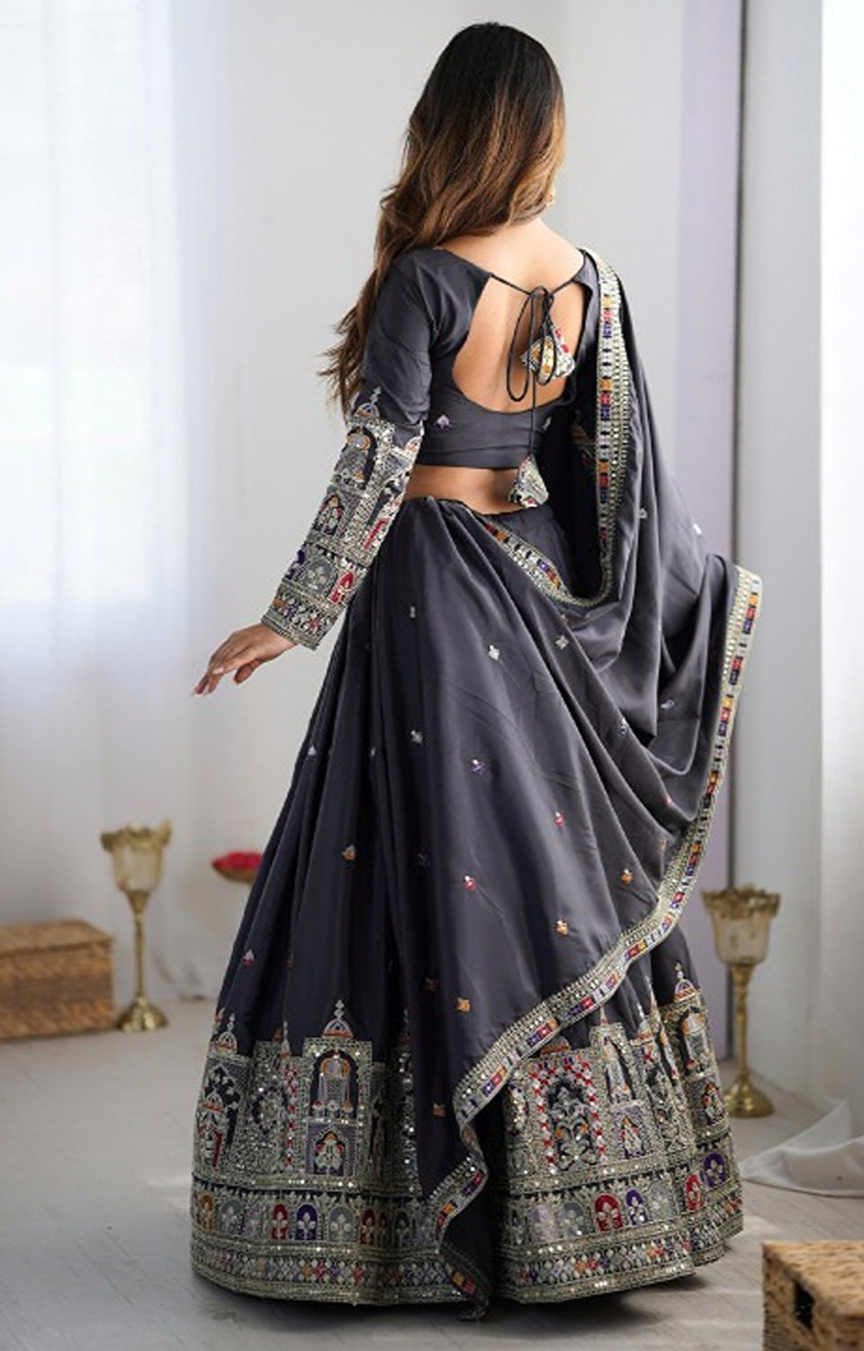 Sequin Glow Chinnon Lehenga 👗