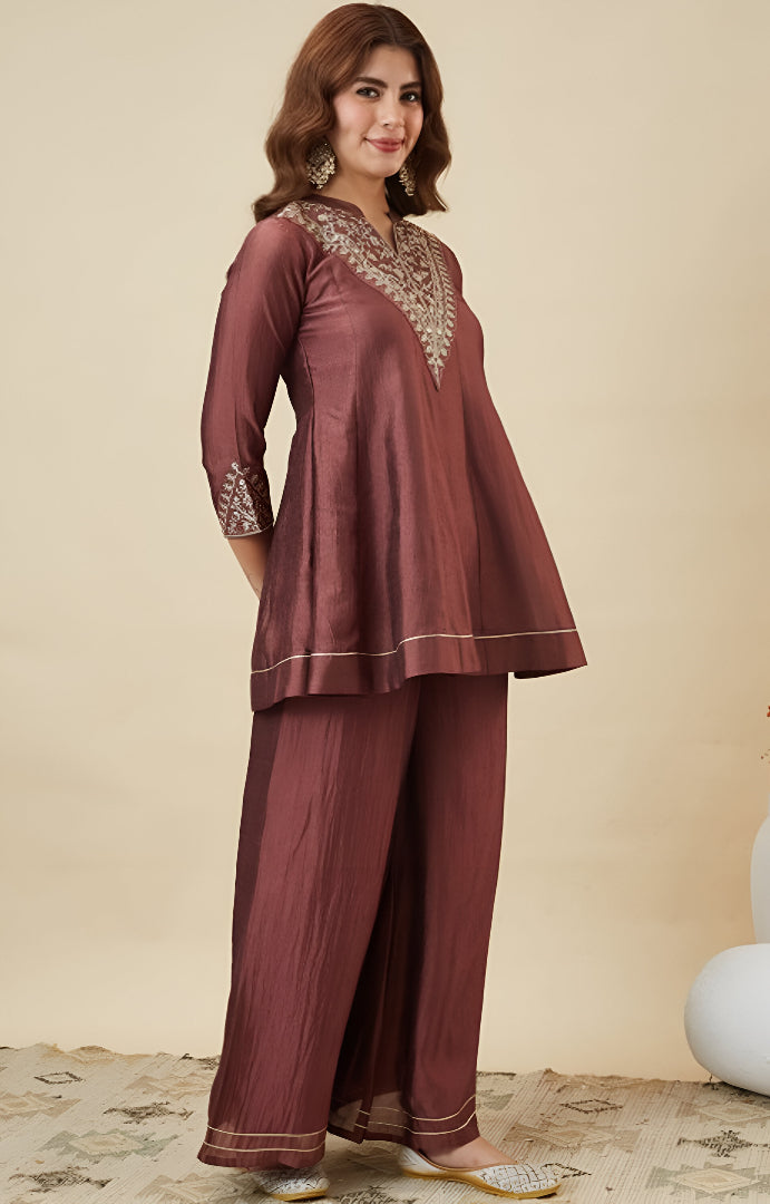 Ethnic Flair Palazzo Ensemble 🌸