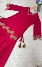 Heavy Faux Georgette Flair Palazzo & Dupatta Set 💖✨