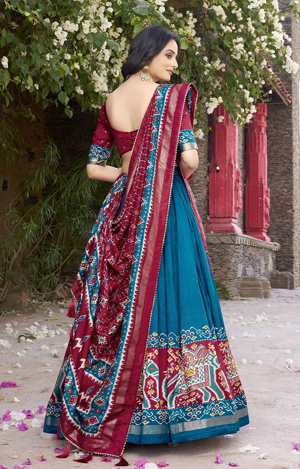 Royal Silk Lehenga w/ Designer Dupatta 💎