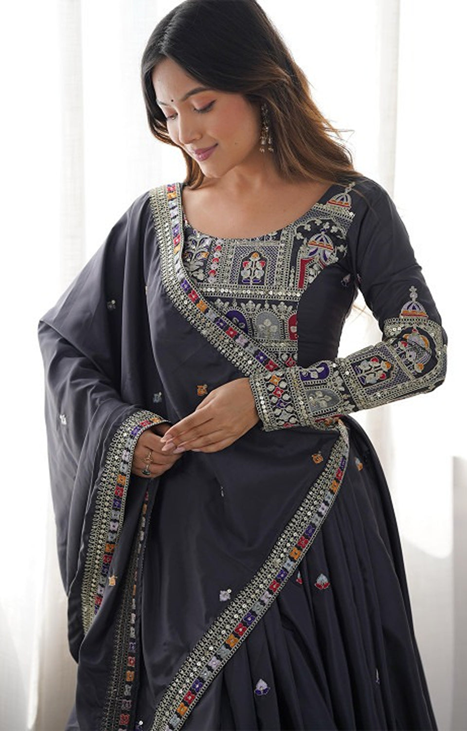 Sequin Glow Chinnon Lehenga 👗