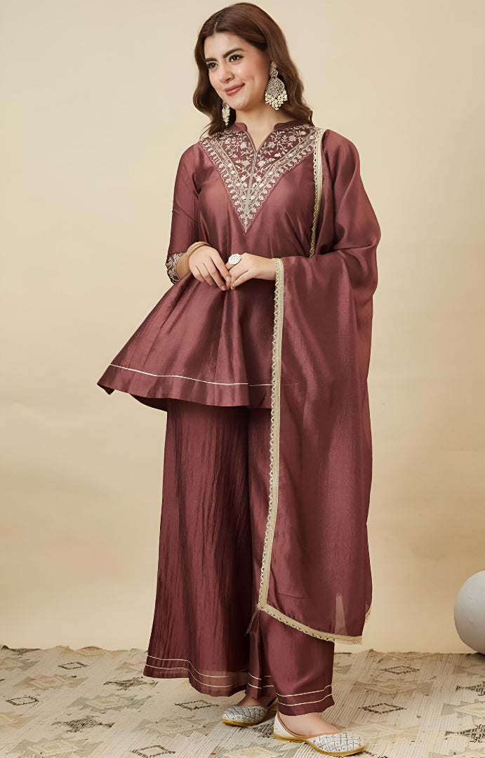 Ethnic Flair Palazzo Ensemble 🌸