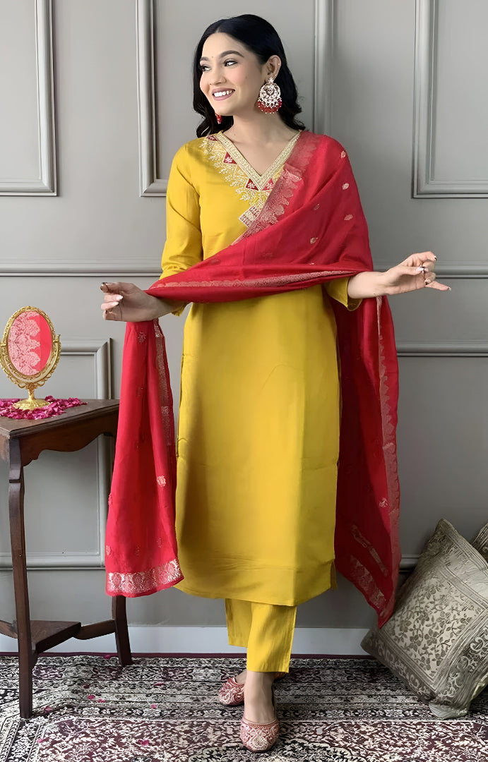 Mustard Glow Kurta Set 🌼